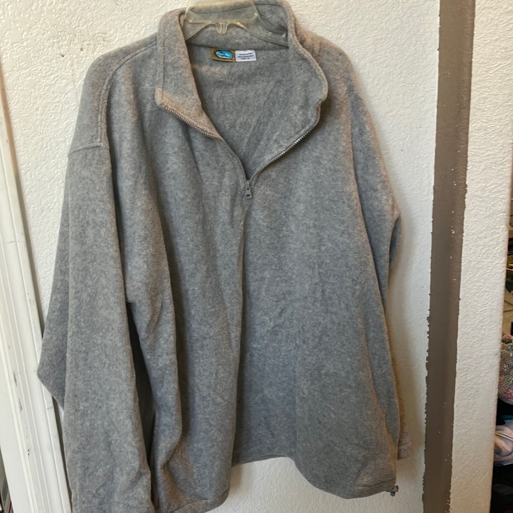 FINAL MARKDOWN Men’s heavyweight blue sky fleece pullover xl - Picture 1 of 3